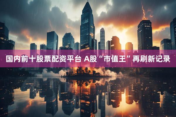 国内前十股票配资平台 A股“市值王”再刷新记录